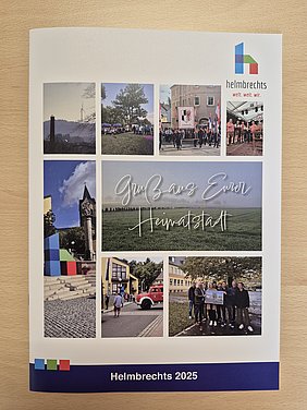 Das Titelbild als Bildercollage Helmbrechtser Fotos aus dem Jahr 2025 des Heimatbriefes