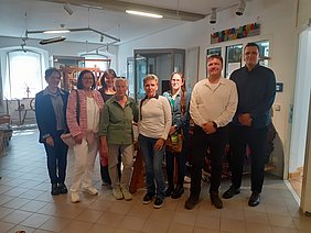 Dritte Bürgermeisterin mit Volary-Delegation im Oberfränkischen Textilmuseum