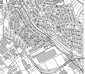 Lageplan zum Aufhebungsbeschluss Bebauungsplan Nibelungenviertel