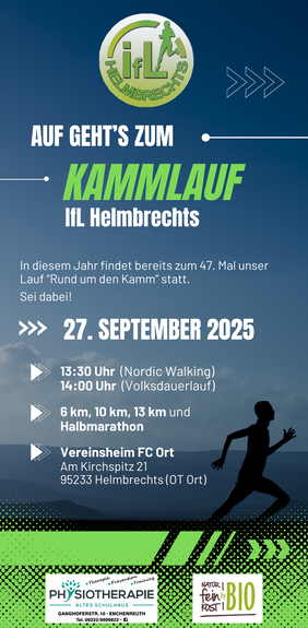 Flyer zum Kammlauf 2025 der IfL