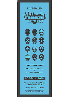 Helmetzer Fasching Flyer mit Informationen zum Helmetzer Fasching der Guerillas