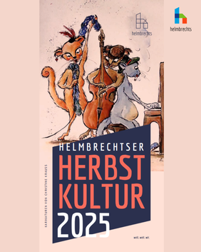 Karikatur von Christine Krauss als Titelbild des Flyers Helmbrechtser Herbstkultur 2025
